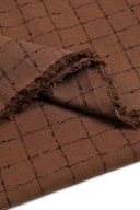 Tissu Check Havana Brown