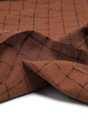 Tissu Check Havana Brown