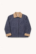 Tissu Denim Coton Lin Vintage Blue