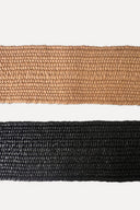 Élastique en raphia de 5 cm de large, souple et résistant, idéal pour la création de vêtements, accessoires, ceintures et projets de couture.