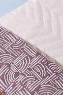 Tissu matelassé Hopscotch parme lavande au mètre – texture capitonnée – Atelier Brunette