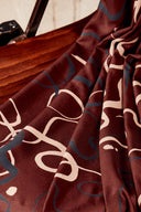 Tissu Misty viscose rouille au mètre – léger et fluide – Atelier Brunette