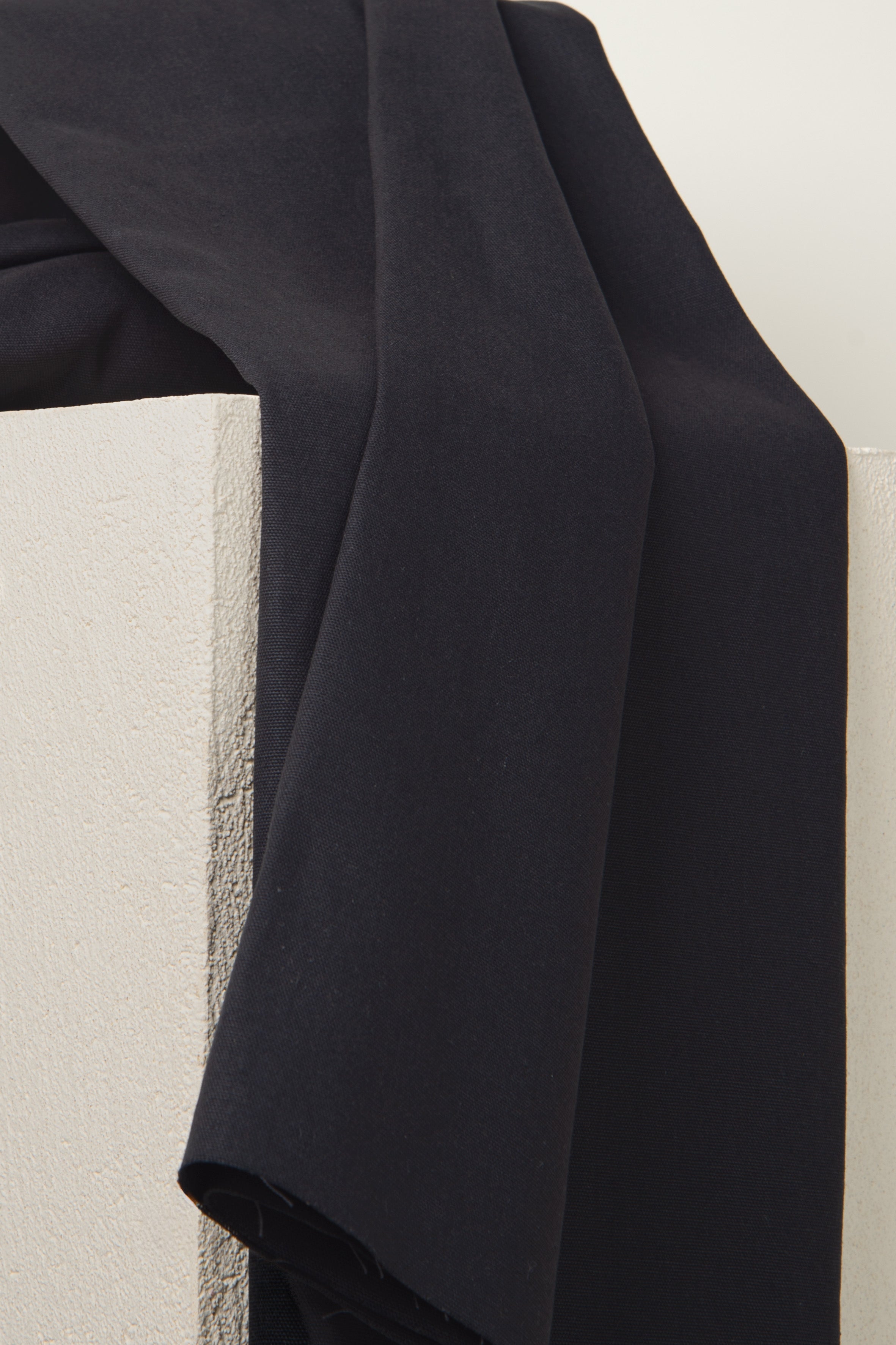 Tissu Canvas Deep Charcoal