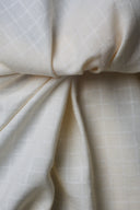 Tissu Little Tile blanc cassé écru – jacquard géométrique carrelage – Atelier Brunette