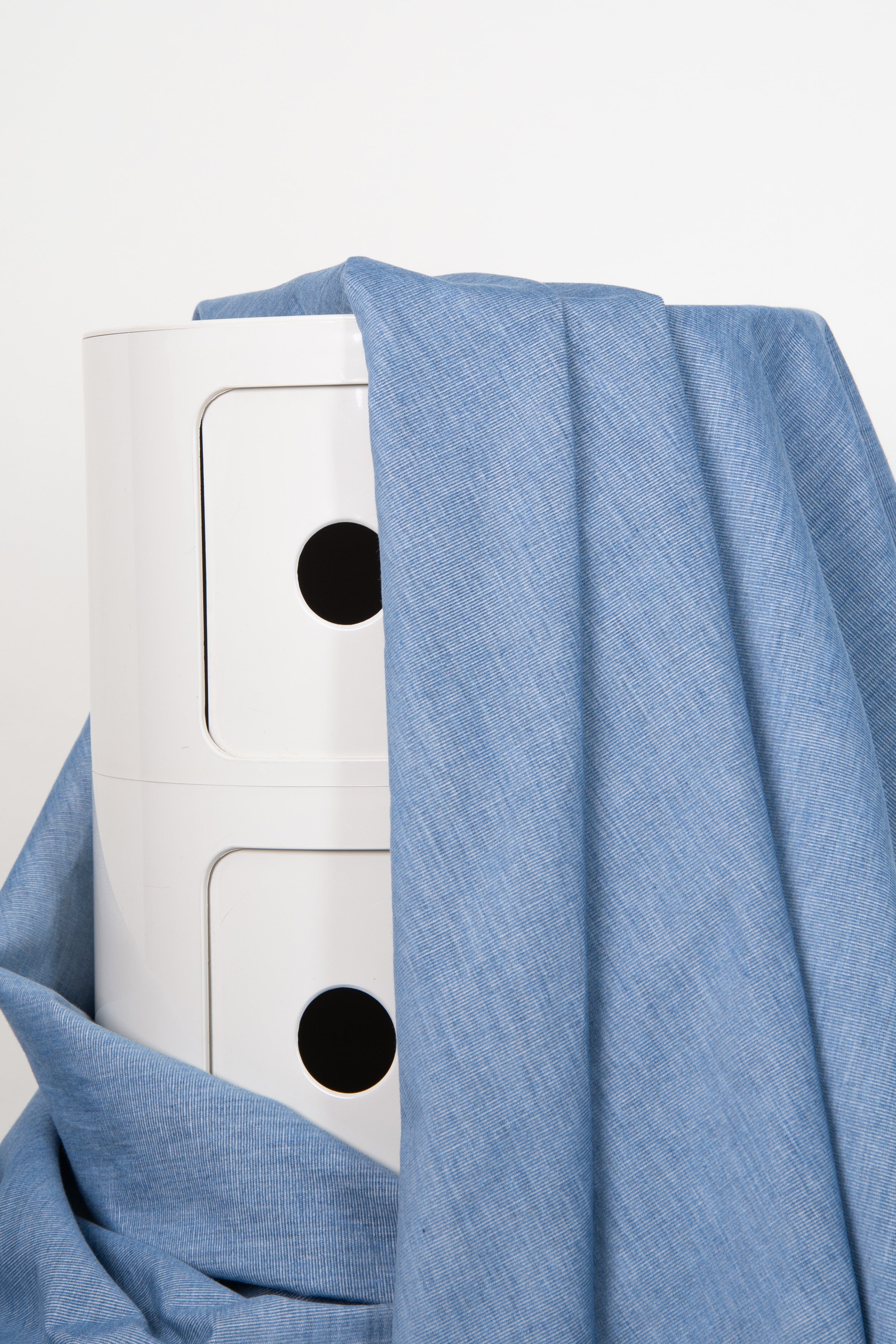 Tissu Velours Tissé Light Blue